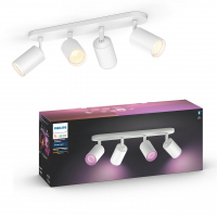 Philips Hue Fugato opbouwspot wit | White en Color Ambiance | 4 spots  LPH01565