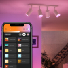 Philips Hue Fugato opbouwspot wit | White en Color Ambiance | 4 spots  LPH01565 - 6