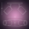 Philips Hue Fugato opbouwspot zwart | White en Color Ambiance | 2 spots  LPH01562 - 3