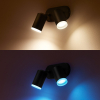 Philips Hue Fugato opbouwspot zwart | White en Color Ambiance | 2 spots  LPH01562 - 6
