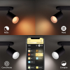 Philips Hue Fugato opbouwspot zwart | White en Color Ambiance  LPH01560 - 6