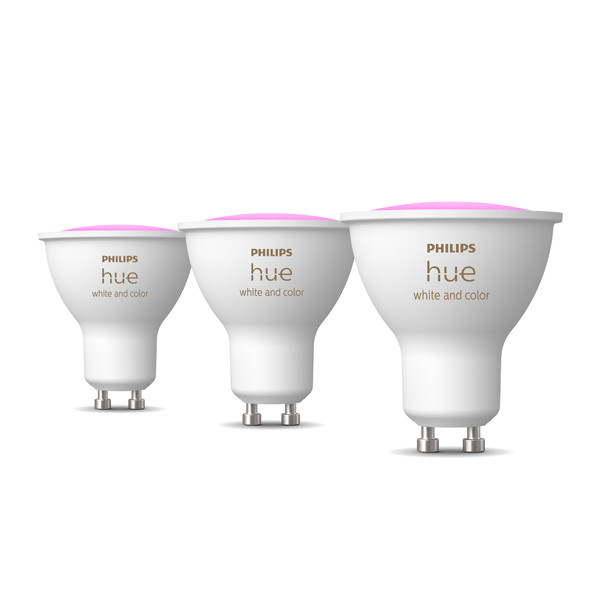Philips Hue GU10 Smart led | PAR16 | Mat | 2000-6500K | Zigbee | 4.2W | 3 stuks LPH03697 - 2