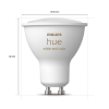 Philips Hue GU10 Smart led | PAR16 | Mat | RGB + 2000-6500K | Zigbee | 4.3W | 2 stuks LPH02703 - 3