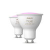 Philips Hue GU10 Smart led | White & Color Ambiance | Zigbee | 4.2W (40W) | 2 stuks LPH03696 - 2