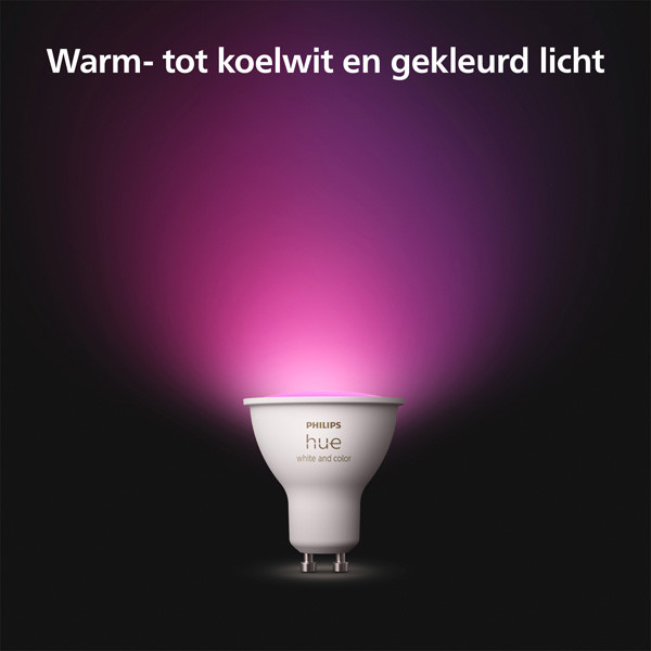 Philips Hue GU10 Smart led | White & Color Ambiance | Zigbee | 4.2W (40W) LPH03695 - 4