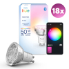 Philips Hue GU10 Smart led | White & Color Ambiance | Zigbee | 4.7W (50W) | 18 stuks