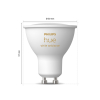 Philips Hue GU10 Smart led | White Ambiance | Zigbee | 4.2W (40W) | 2 stuks LPH03732 - 3