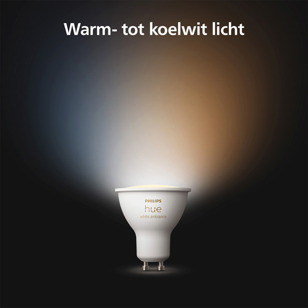 Philips Hue GU10 Smart led | White Ambiance | Zigbee | 4.2W (40W) LPH03731 - 4