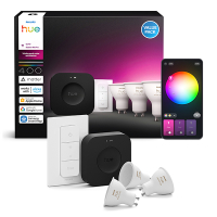 Philips Hue GU10 Smart spot starterkit | White & Color Ambiance | Zigbee | 4.2W LPH04296