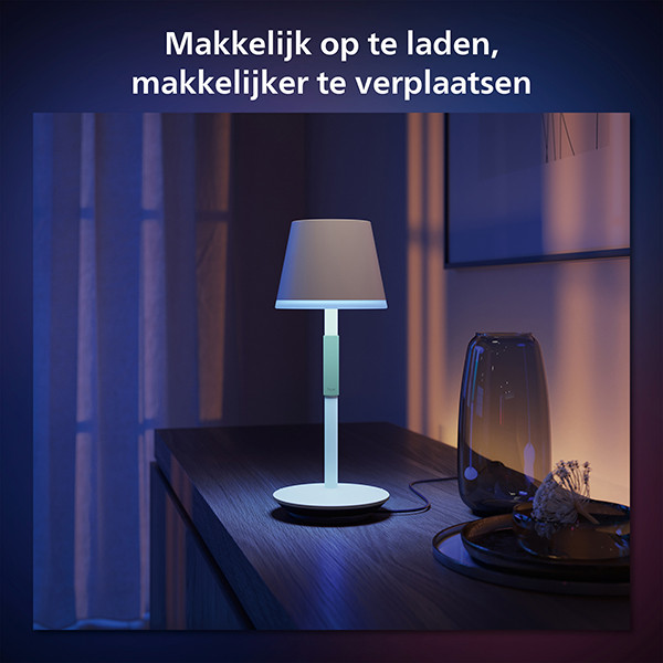 Philips Hue Go tafellamp | Oplaadbaar | White and Color Ambiance | Wit  LPH02977 - 6