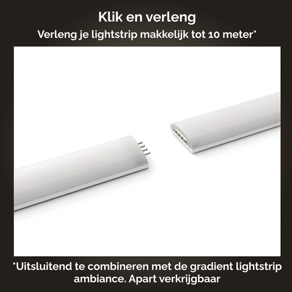 Philips Hue Gradient Lightstrip 1 meter | White & Color Ambiance | Uitbreiding  LPH02858 - 7