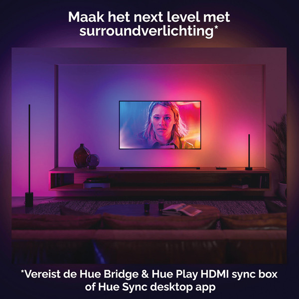 Philips Hue Gradient Signe Tafellamp | Zwart | White & Color Ambiance  LPH02862 - 5