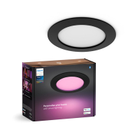 Philips Hue Inbouwspot | Slim Recessed 170mm | White en Color Ambiance | Zwart | 12W  LPH03729