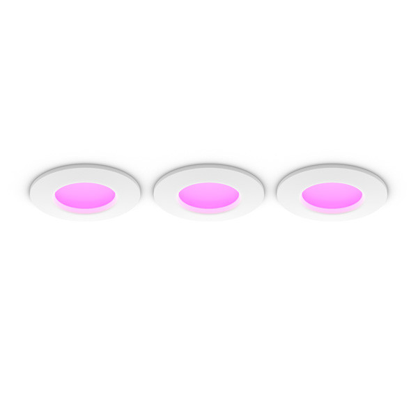 Philips Hue Inbouwspot | Slim Recessed 90mm | White en Color Ambiance | Wit | 3x 8.3W  LPH03726 - 2