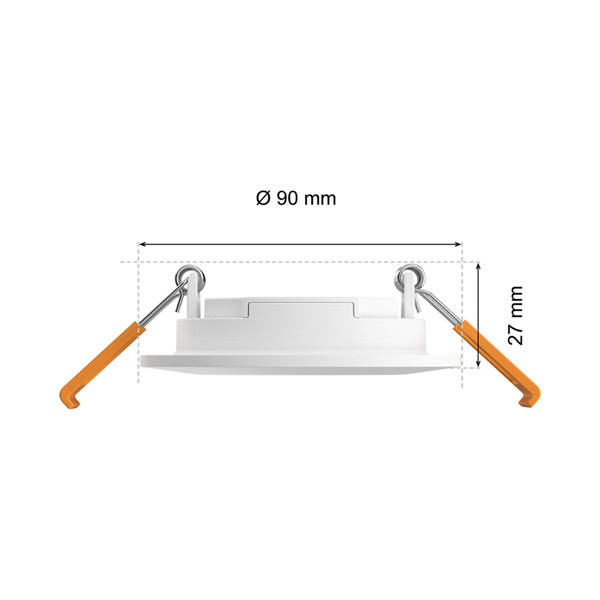 Philips Hue Inbouwspot | Slim Recessed 90mm | White en Color Ambiance | Wit | 3x 8.3W  LPH03726 - 4
