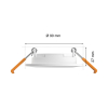 Philips Hue Inbouwspot | Slim Recessed 90mm | White en Color Ambiance | Wit | 3x 8.3W  LPH03726 - 4