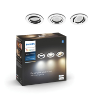 Philips Hue Inbouwspots | Milliskin | White Ambiance | Aluminium | 3x 4.2W  LPH03701