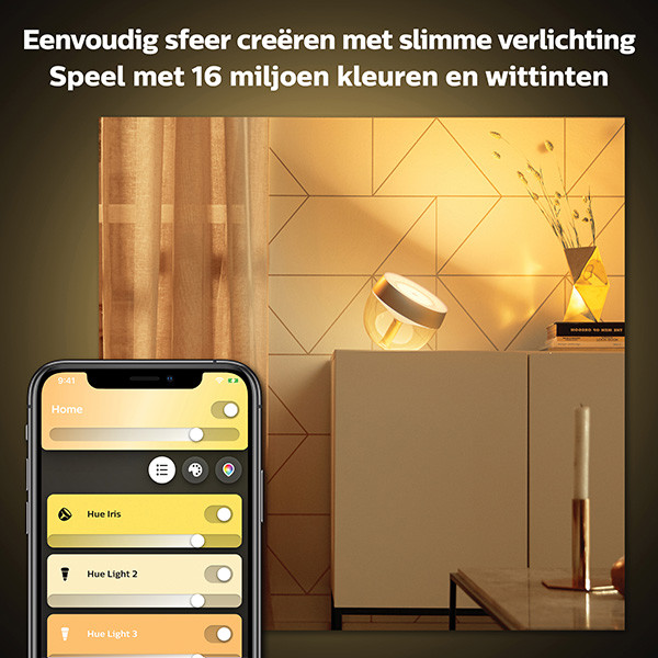 Philips Hue Iris tafellamp goud | White and Color Ambiance  LPH02882 - 4