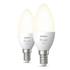 Philips Hue Kaarslamp E14 | White | 470 lumen | 5.5W | 2 stuks  LPH02722 - 2