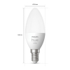 Philips Hue Kaarslamp E14 | White | 470 lumen | 5.5W | 2 stuks  LPH02722 - 3