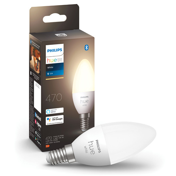 Philips Hue Kaarslamp E14 | White | 470 lumen | 5.5W  LPH02721 - 1