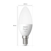 Philips Hue Kaarslamp E14 | White | 470 lumen | 5.5W  LPH02721 - 3