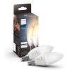 Philips Hue Kaarslamp E14 | White Ambiance | 470 lumen | 5.2W | 2 stuks