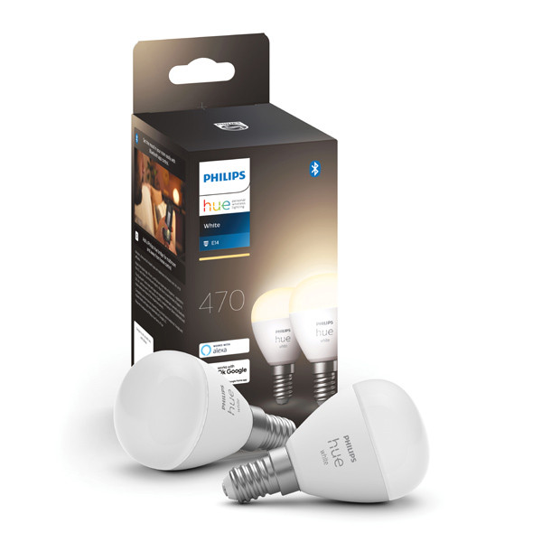 Philips Hue Kogellamp E14 | White | 470 lumen | 5.7W | 2 stuks  LPH02724 - 1