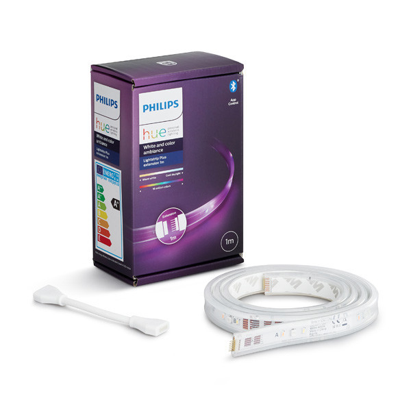 vier keer mode Voeding Philips Hue Lightstrip Plus 1 meter | White en Color Ambiance | Uitbreiding  Philips HUE 123led.nl