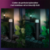 Philips Hue Lucca sokkellamp hoog | White & Color Ambiance | Zigbee | Antraciet | IP44 | Dimbaar | 8.1W LPH04863 - 3
