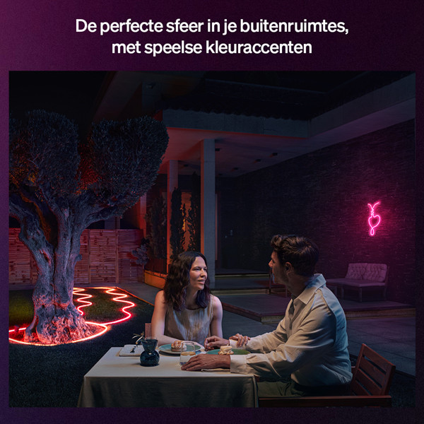 Philips Hue Neon Outdoor Lightstrip 10 meter | White en Color Ambiance LPH04599 - 2