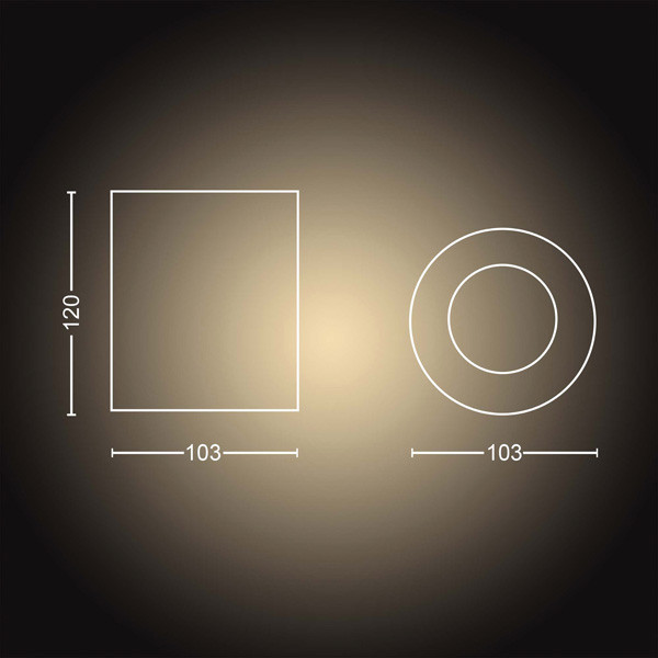 Philips Hue Opbouwspot | Pillar | White Ambiance | Zwart | 4.2W  LPH03704 - 3