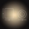 Philips Hue Opbouwspot | Pillar | White Ambiance | Zwart | 4.2W  LPH03704 - 3