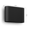 Philips Hue Outdoor Dymera wandlamp zwart | White en Color Ambiance | 10.2W  LPH03586 - 3