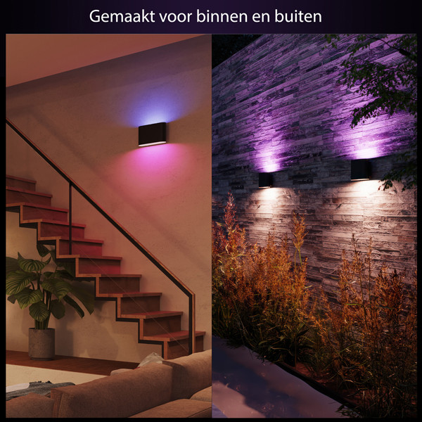 Philips Hue Outdoor Dymera wandlamp zwart | White en Color Ambiance | 10.2W  LPH03586 - 5