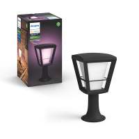 Philips Hue Outdoor Econic sokkellamp 32.2 cm zwart | White en Color Ambiance  LPH01475