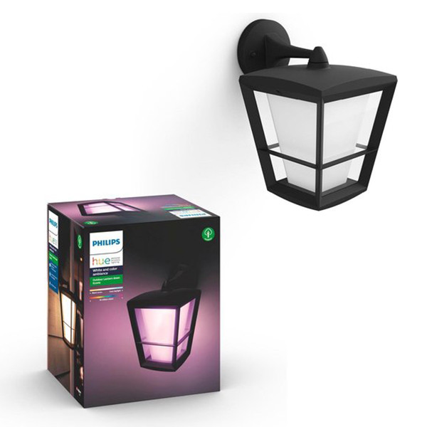 Philips Hue Outdoor Econic wandlantaarn hangend zwart | White en Color Ambiance  LPH01452 - 1