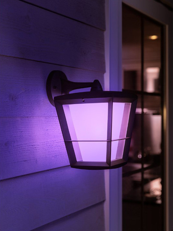 Philips Hue Outdoor Econic wandlantaarn hangend zwart | White en Color Ambiance  LPH01452 - 5