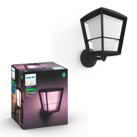 Philips Hue Outdoor Econic wandlantaarn staand zwart | White en Color Ambiance  LPH01451