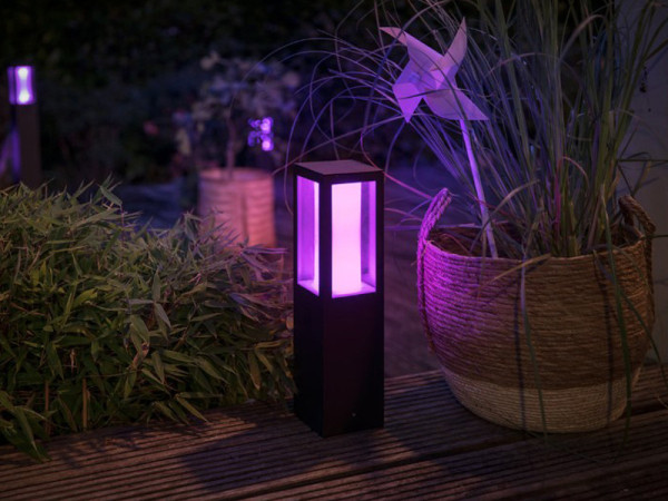 Philips Hue Outdoor Impress sokkellamp 40 cm zwart | White en Color Ambiance  LPH01445 - 5