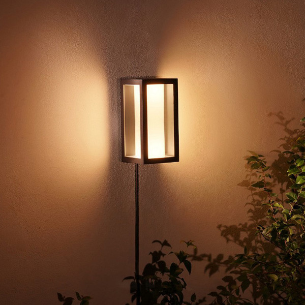 Philips Hue Outdoor Impress wandlamp zwart | White en Color Ambiance | Uitbreiding 24V  LPH01466 - 3