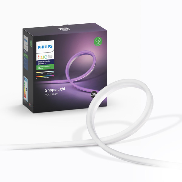 tij Verst onenigheid Philips Hue Outdoor Lightstrip 2 meter | White en Color Ambiance Philips HUE  123led.nl