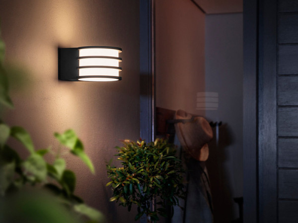 Philips Hue Outdoor Lucca wandlamp antraciet | White  LPH01428 - 2
