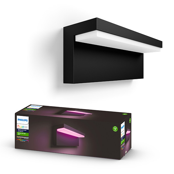 Philips Hue Outdoor Nyro wandlamp zwart | White en Color Ambiance  LDR01504 - 1