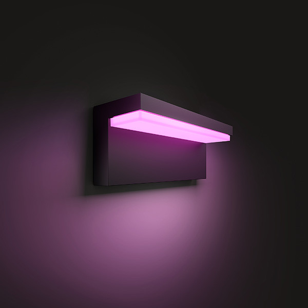 Philips Hue Outdoor Nyro wandlamp zwart | White en Color Ambiance  LDR01504 - 5