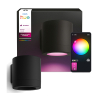 Philips Hue Outdoor Wandlamp | Muscari | White & Color Ambiance | Zigbee | IP44 | 4.2W | Zwart LPH05119 - 1