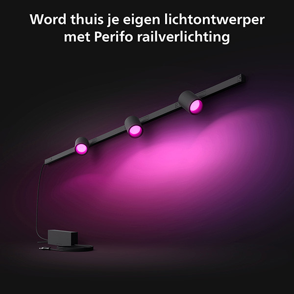 Philips Hue Perifo Wandset | 3 spots | White en Color Ambiance | 510 lm | Zwart  LPH03052 - 3