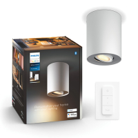 Philips Hue Pillar Opbouwspot | Wit | 1 spot | White Ambiance | incl. dimmer switch  LPH02808