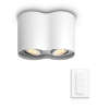 Philips Hue Pillar Opbouwspot | Wit | 2 spots | White Ambiance | incl. dimmer switch  LPH02807 - 10