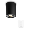Philips Hue Pillar Opbouwspot | Zwart | 1 spot | White Ambiance | incl. dimmer switch  LPH02806 - 2